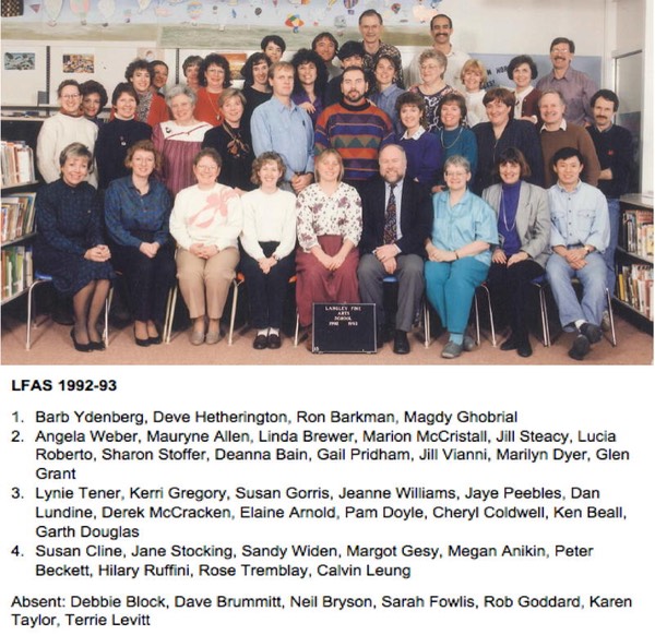 Langley Fine Arts School 1992-93