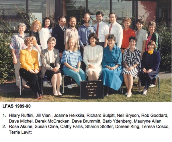 Langley Fine Arts School 1989-90